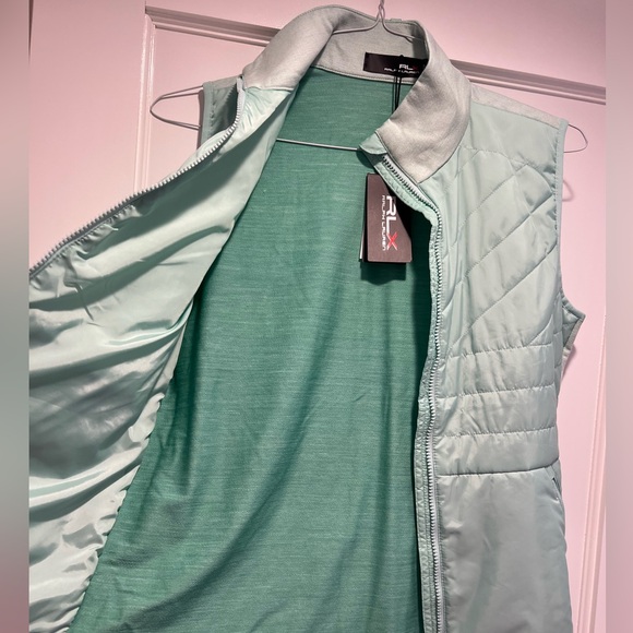NWT Ladies RLX Golf Full Zip Cool Wool Outerwear in April Green, size small - Picture 6 of 8